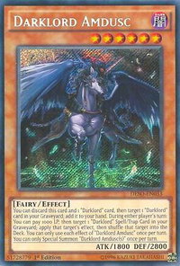 Darklord Amdusc - Destiny Soldiers (DESO) #DESO-EN033 - Secret Rare YuGiOh Trading Card