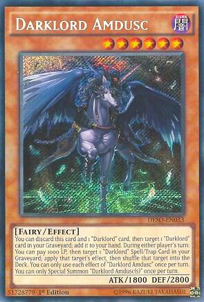 Darklord Amdusc - Destiny Soldiers YuGiOh trading card
