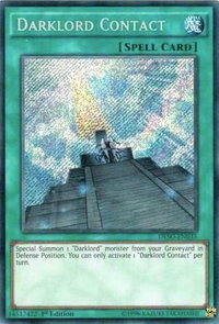 Darklord Contact - Destiny Soldiers (DESO) #DESO-EN035 - Secret Rare YuGiOh Trading Card
