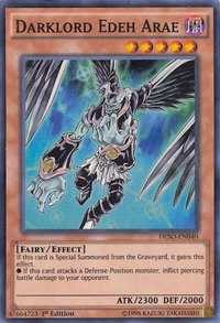 Darklord Edeh Arae - Destiny Soldiers (DESO) #DESO-EN040 - Super Rare YuGiOh Trading Card