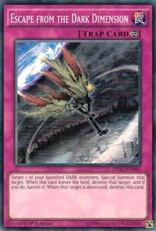 Escape from the Dark Dimension trading card from Destiny Soldiers Escape from the Dark Dimension - Destiny Soldiers YuGiOh trading card