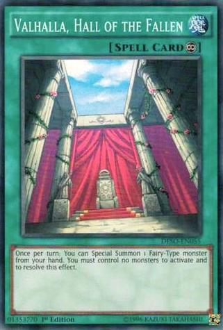 Valhalla, Hall of the Fallen - Destiny Soldiers YuGiOh trading card