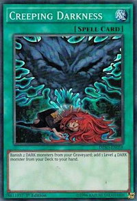 Creeping Darkness - Destiny Soldiers (DESO) #DESO-EN058 - Super Rare YuGiOh Trading Card
