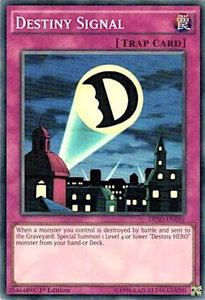 Destiny Signal - Destiny Soldiers (DESO) #DESO-EN059 - Super Rare YuGiOh Trading Card