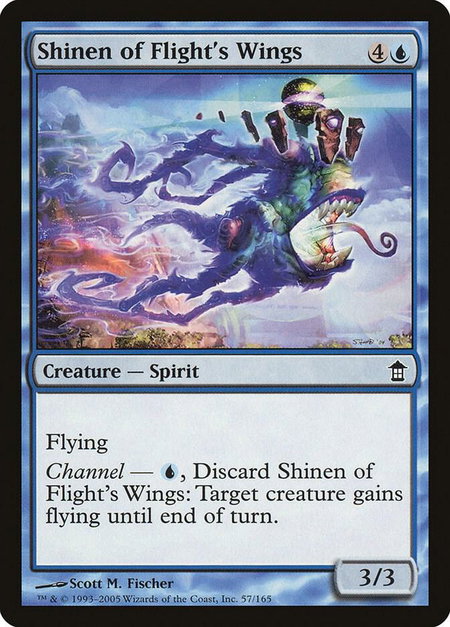 Shinen of Flight's Wings - Saviors of Kamigawa Magic: The Gathering trading card