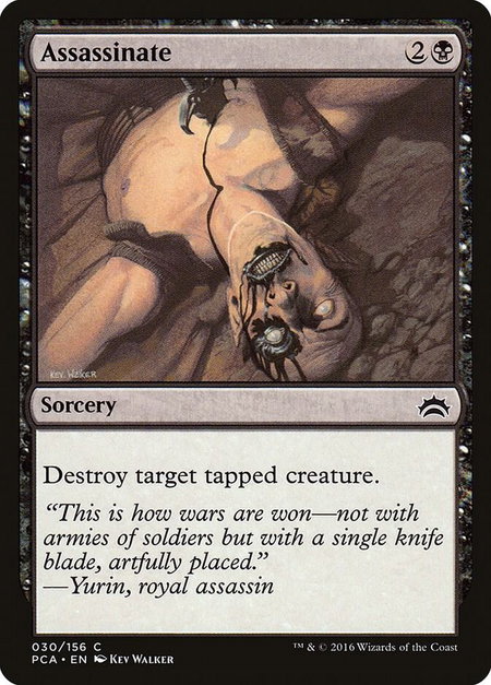 Assassinate - Planechase Anthology Magic: The Gathering trading card