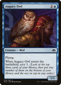 Augury Owl - Planechase Anthology (PCA) #14 - Common Magic: The Gathering Trading Card