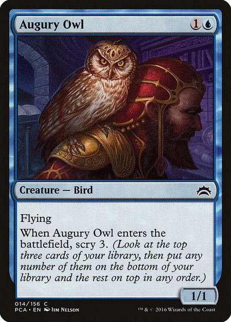 Augury Owl - Planechase Anthology Magic: The Gathering trading card