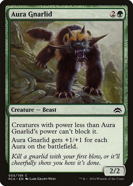 Aura Gnarlid - Planechase Anthology Magic: The Gathering trading card
