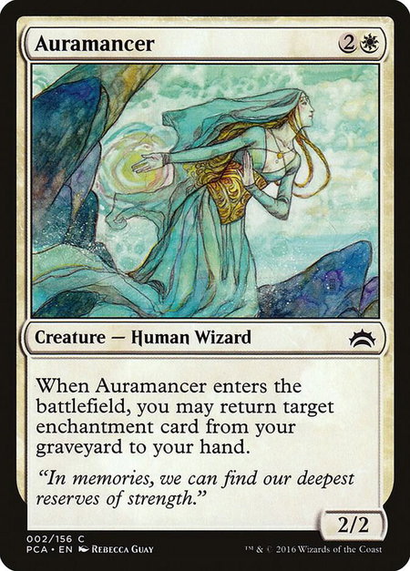 Auramancer trading card from Planechase Anthology Auramancer - Planechase Anthology Magic: The Gathering trading card