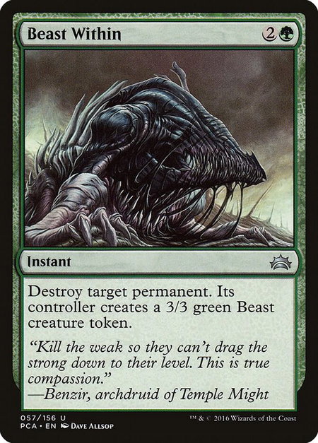 Beast Within - Planechase Anthology Magic: The Gathering trading card