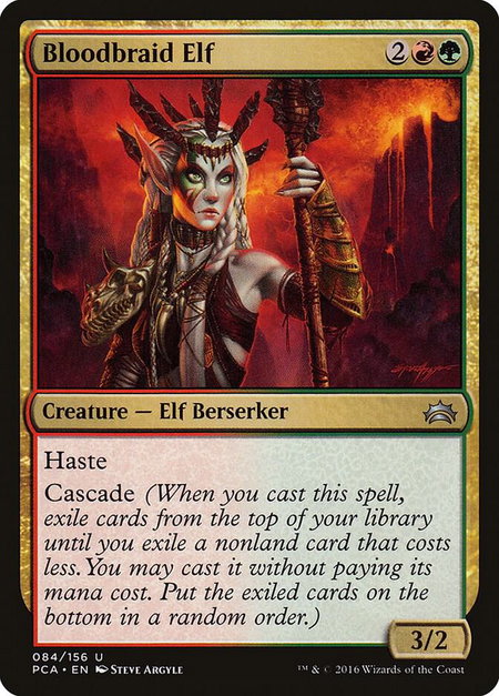 Bloodbraid Elf - Planechase Anthology Magic: The Gathering trading card