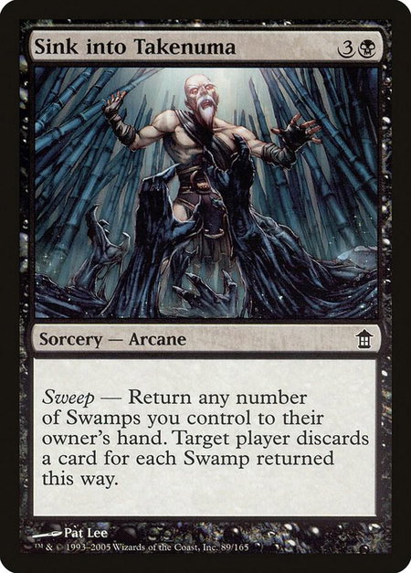 Sink into Takenuma - Saviors of Kamigawa Magic: The Gathering trading card