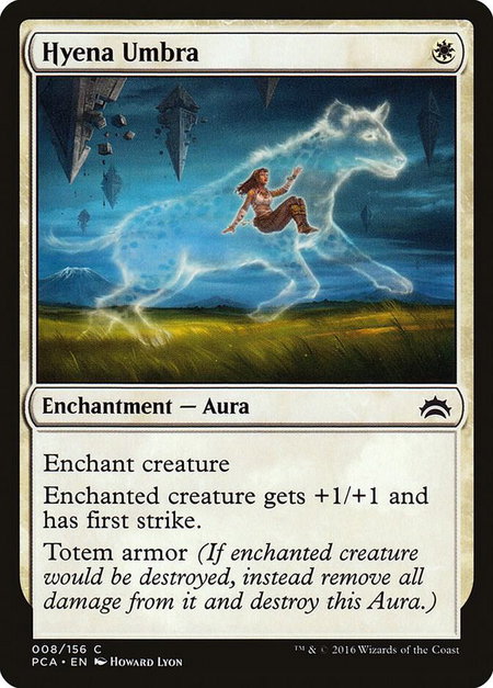 Hyena Umbra trading card from Planechase Anthology Hyena Umbra - Planechase Anthology Magic: The Gathering trading card