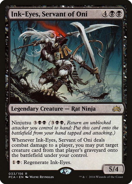 Ink-Eyes, Servant of Oni trading card from Planechase Anthology Ink-Eyes, Servant of Oni - Planechase Anthology Magic: The Gathering trading card