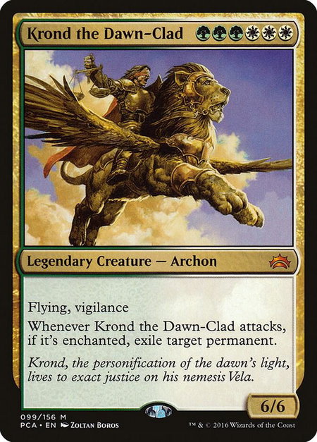 Krond the Dawn-Clad - Planechase Anthology Magic: The Gathering trading card