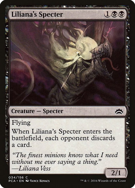 Liliana's Specter - Planechase Anthology Magic: The Gathering trading card