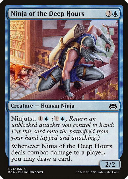 Ninja of the Deep Hours - Planechase Anthology Magic: The Gathering trading card