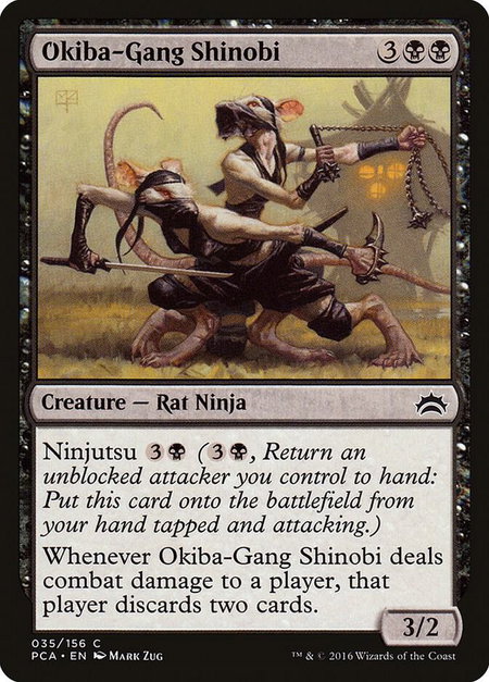 Okiba-Gang Shinobi - Planechase Anthology Magic: The Gathering trading card