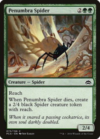Penumbra Spider - Planechase Anthology (PCA) #73 - Common Magic: The Gathering Trading Card