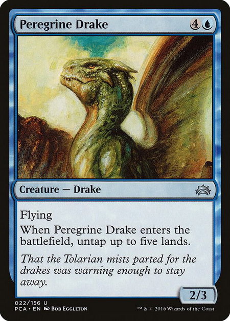 Peregrine Drake - Planechase Anthology Magic: The Gathering trading card