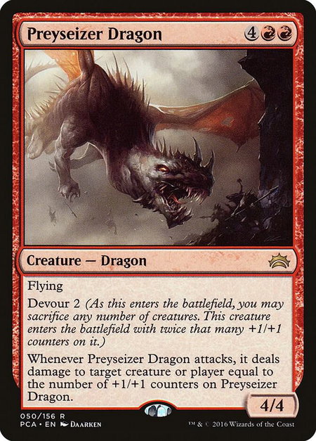Preyseizer Dragon - Planechase Anthology Magic: The Gathering trading card