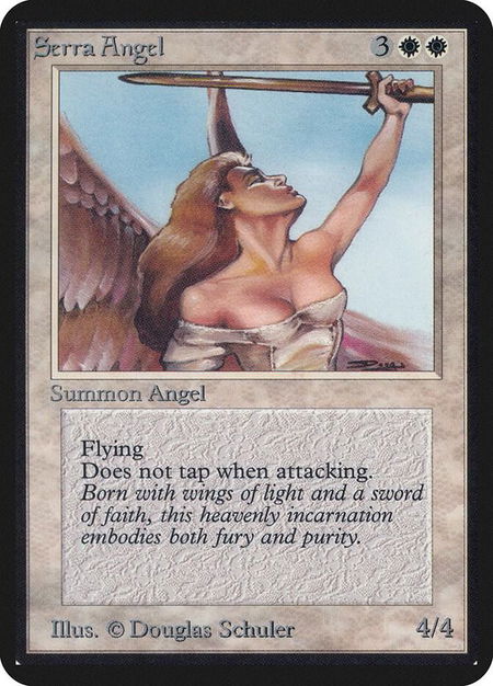 Serra Angel - Alpha Edition Magic: The Gathering trading card
