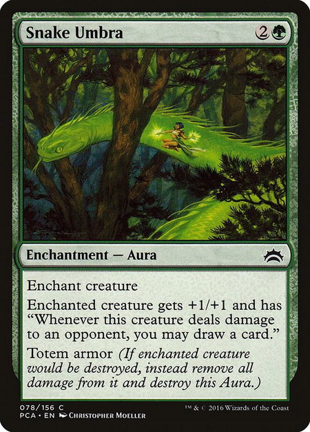 Snake Umbra - Planechase Anthology Magic: The Gathering trading card