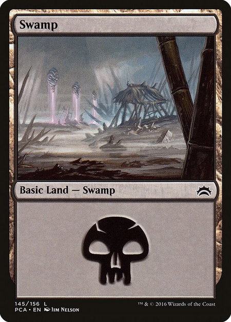 Swamp (145) - Planechase Anthology Magic: The Gathering trading card