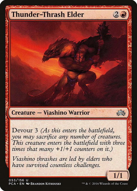 Thunder-Thrash Elder - Planechase Anthology Magic: The Gathering trading card