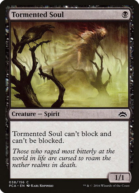 Tormented Soul trading card from Planechase Anthology Tormented Soul - Planechase Anthology Magic: The Gathering trading card