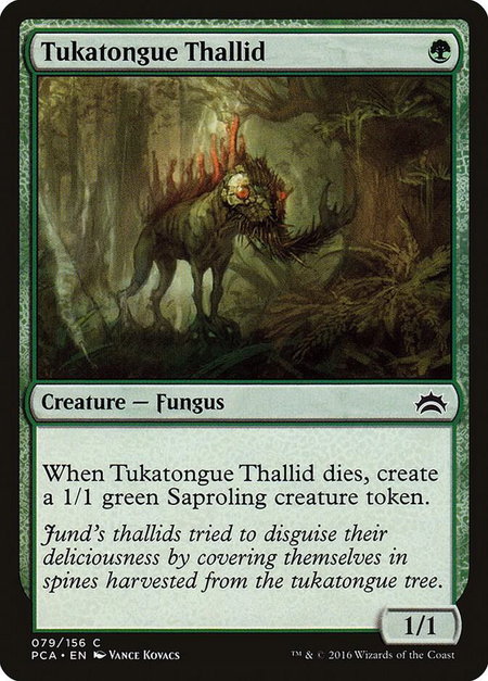 Tukatongue Thallid - Planechase Anthology Magic: The Gathering trading card