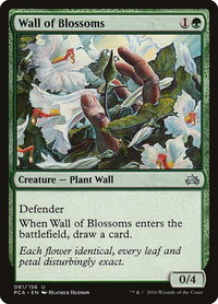 Wall of Blossoms - Planechase Anthology (PCA) #81 - Uncommon Magic: The Gathering Trading Card