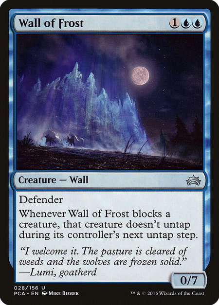 Wall of Frost - Planechase Anthology Magic: The Gathering trading card