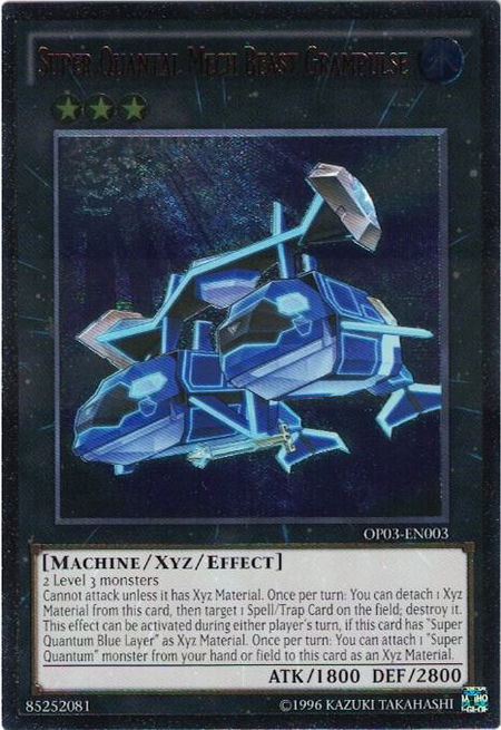 Super Quantal Mech Beast Grampulse (UTR) trading card from OTS Tournament Pack 3 Super Quantal Mech Beast Grampulse (UTR) - OTS Tournament Pack 3 YuGiOh trading card