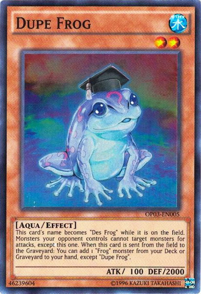 Dupe Frog trading card from OTS Tournament Pack 3 Dupe Frog - OTS Tournament Pack 3 YuGiOh trading card