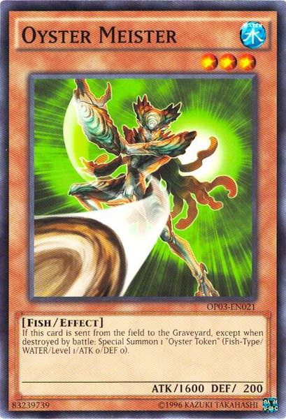 Oyster Meister trading card from OTS Tournament Pack 3 Oyster Meister - OTS Tournament Pack 3 YuGiOh trading card