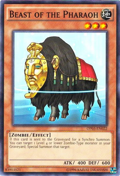 Beast of the Pharaoh - OTS Tournament Pack 3 YuGiOh trading card