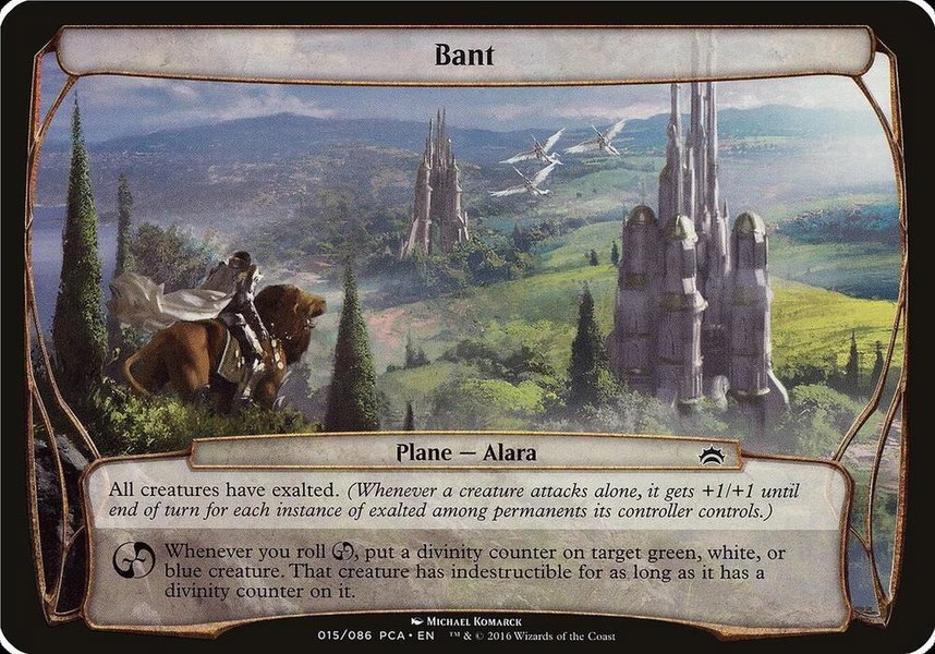 Bant (Planechase Anthology) trading card from Oversize Cards Bant (Planechase Anthology) - Oversize Cards Magic: The Gathering trading card