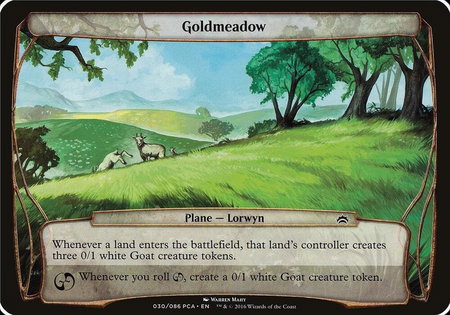 Goldmeadow (Planechase Anthology) - Oversize Cards Magic: The Gathering trading card