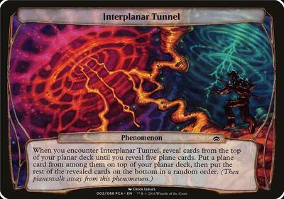 Interplanar Tunnel (Planechase Anthology) - Oversize Cards (OVER) #2 - Special Magic: The Gathering Trading Card
