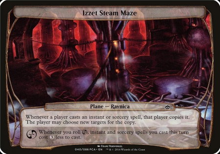 Izzet Steam Maze (Planechase Anthology) trading card from Oversize Cards Izzet Steam Maze (Planechase Anthology) - Oversize Cards Magic: The Gathering trading card