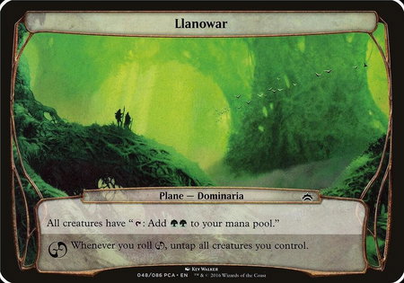 Llanowar (Planechase Anthology) trading card from Oversize Cards Llanowar (Planechase Anthology) - Oversize Cards Magic: The Gathering trading card
