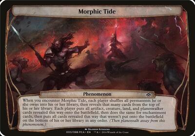 Morphic Tide (Planechase Anthology) - Oversize Cards (OVER) #3 - Special Magic: The Gathering Trading Card