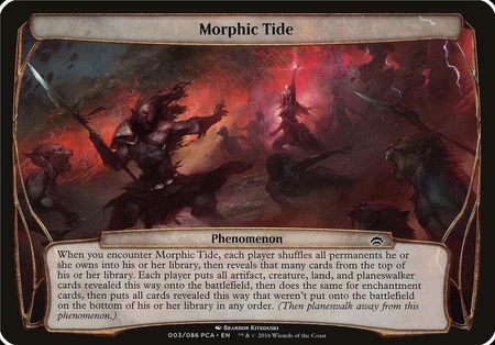 Morphic Tide (Planechase Anthology) - Oversize Cards Magic: The Gathering trading card