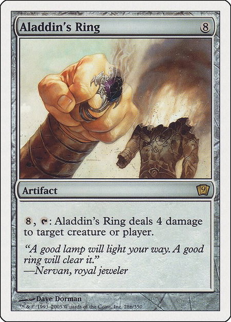 Aladdin's Ring - 9th Edition Magic: The Gathering trading card