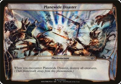 Planewide Disaster (Planechase Anthology) - Oversize Cards (OVER) #5 - Special Magic: The Gathering Trading Card