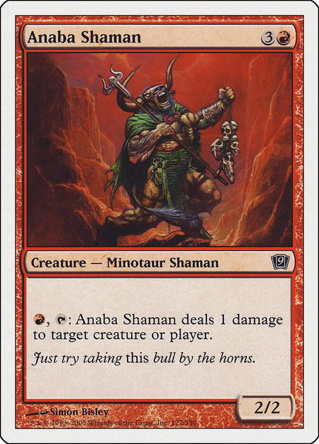 Anaba Shaman - 9th Edition Magic: The Gathering trading card