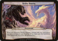 Reality Shaping (Planechase Anthology) - Oversize Cards (OVER) #6 - Special Magic: The Gathering Trading Card