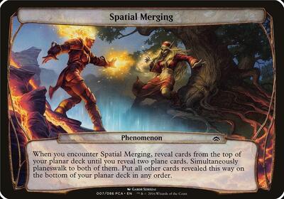 Spatial Merging (Planechase Anthology) - Oversize Cards (OVER) #7 - Special Magic: The Gathering Trading Card